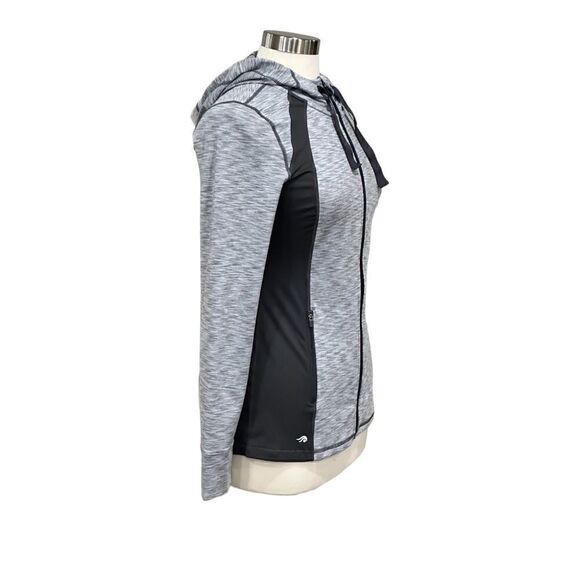 Ideology Women’s Active Space Dye Hooded Jacket in the Size Small in Gray Color - Picture 7 of 13